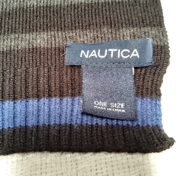 Nautica Striped Scarf 6' Long - Picture 4 of 5
